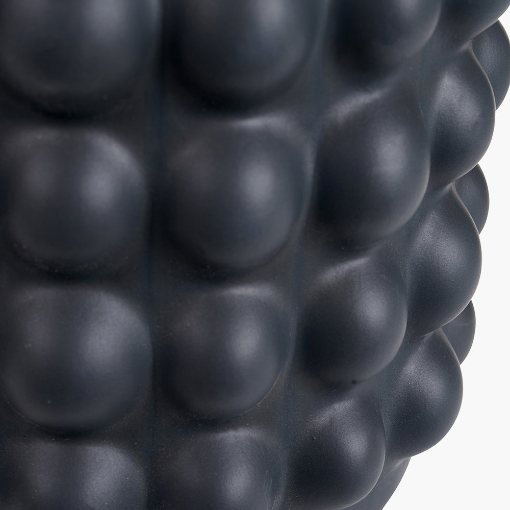 Sohan Black Bobbled Ceramic Tall Table Lamp - Base Only